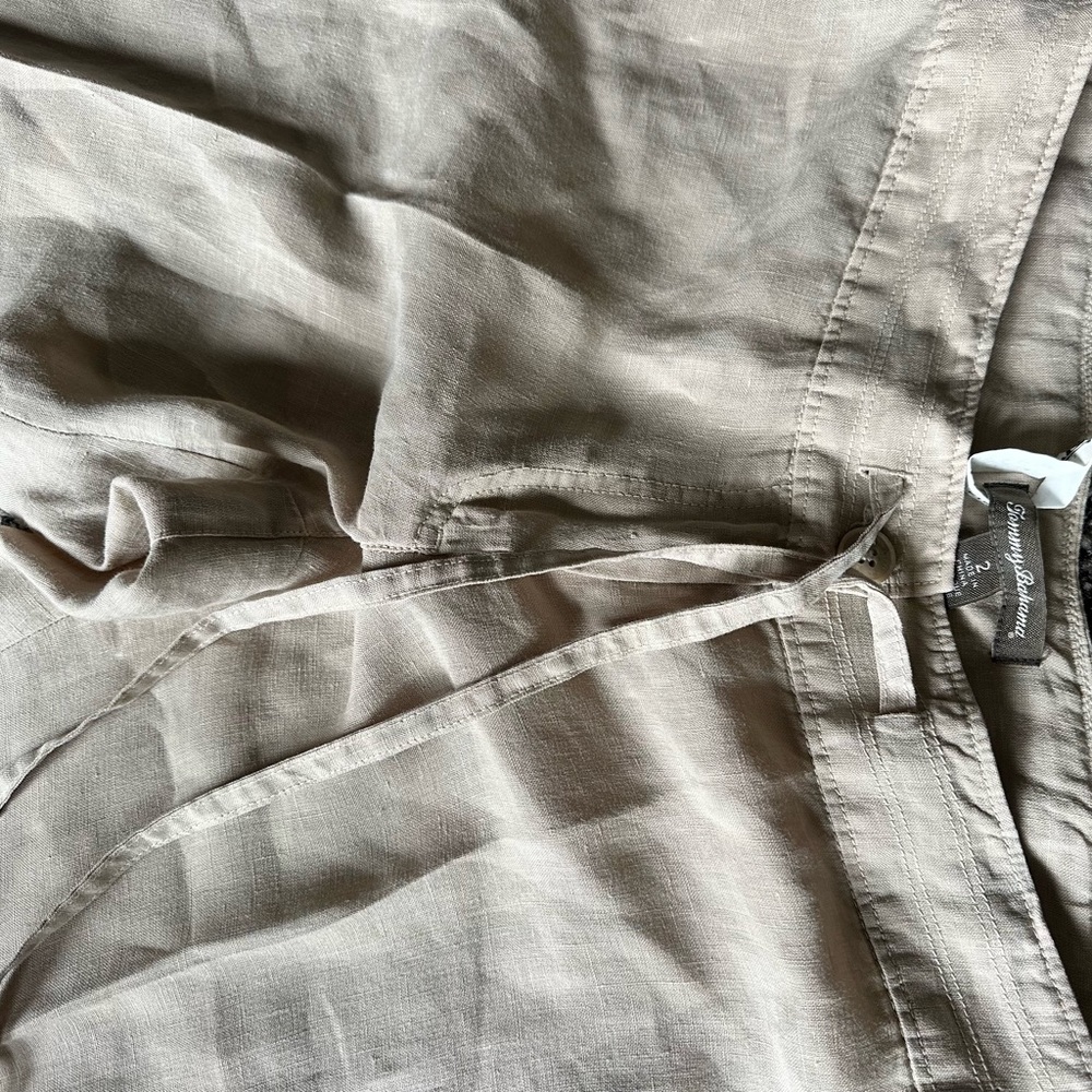 Tommy Bahama Tan Trousers Linen Size 2